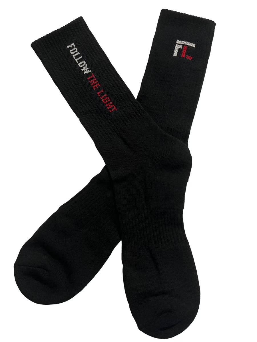 Men’s Followthelight Crew Sock (Original Black) out of stock